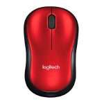 Mouse Logitech Optico M185 Wireless Red | JYN