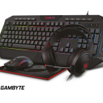 COMBO 4 EN UNO GAMBYTE GRYPHUS-H, TECLADO CON ILUMINACION RGB, MOUSE ILUMINACION RGB, AURICULAR NEGRO RGB, PAD MOUSE, INTERFAZ USB (GI-GRYPHUS-H)