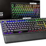 TECLADO EVGA GAMER MECANICO Z15, CON ILUMINACION RGB LED, SWITCH KAIHL SPEED BRONZ (822-W1-15US-KR)